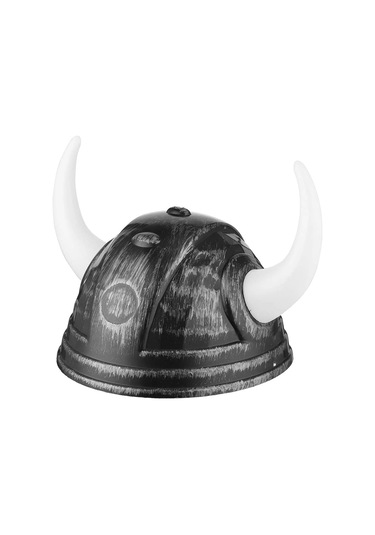 Viking Başlığı Asteriks Başlığı Gümüş Renk Renkli