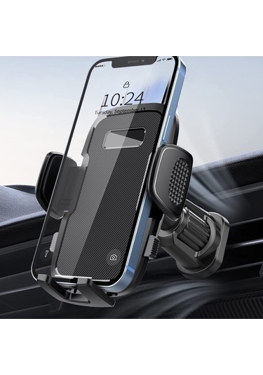 Pazly Araba Havalandırma Telefon Tutucu, 4-7 Inç Telefonlar İçin Esnek Ayar, Anti-cizim, Şarj Portu