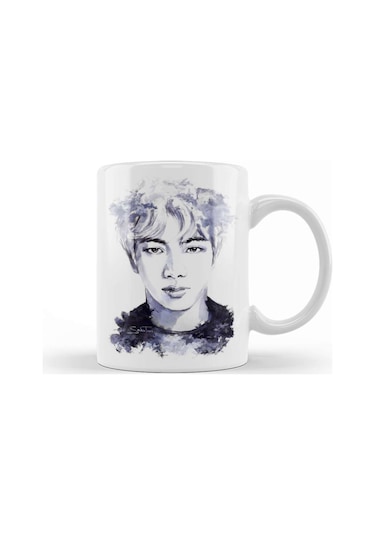 Bts Seokjin Bts Paint Blot 01 Kupa Bardak Porselen Karışık