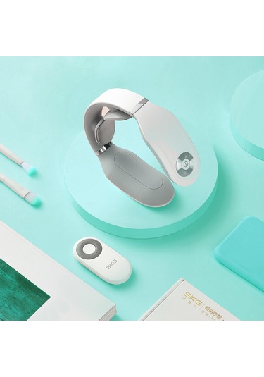 Suntek Isı Ile Skg Boyun Masaj Aleti 4 Modlu Ev Seyahati Dış Beyaz