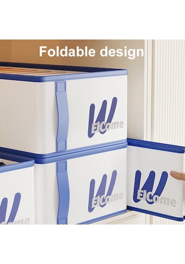 Cbtx Büyük 9 Bölmeli Pe+pp Gardırop Elbise Düzenleyici Neme Dayanıklı Pantolon Saklama Kutusu - Gri