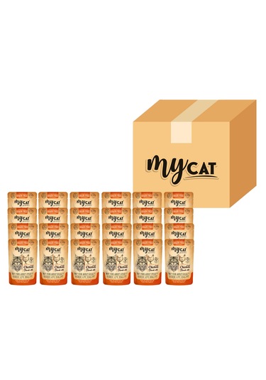 Mycat Tavuk Etli Pouch Yetişkin Kedi Maması 24 x 85 G