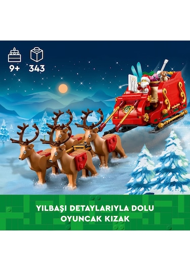 LEGO® Seasonal 40499 Santa's Sleigh 343 Parça
