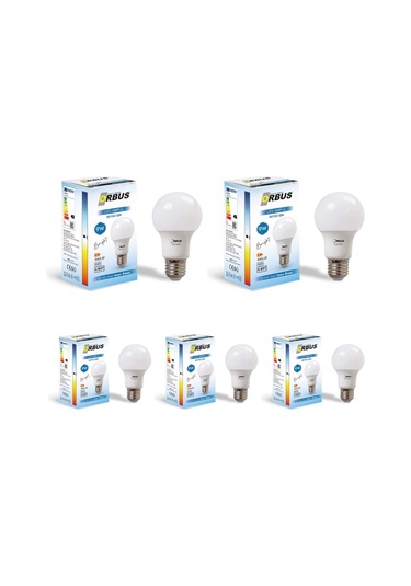Led Ampul Orb-9w Beyaz Işık E27 840lm 5 Adet Beyaz Işık E27 Led Ampul 9 Watt Yok
