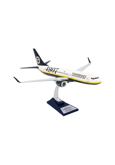 Zekupp Boeing 737-800 1/100 Ölçek Fenerbahçe Lisanslı Klasik Tasarım Maket Uçak Uck0193