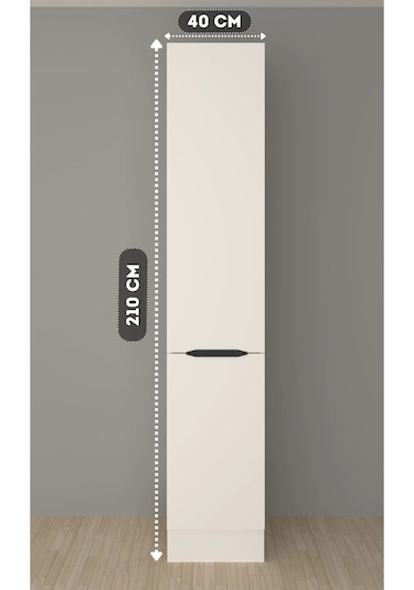 40 Cm Albina Mutfak Boy Dolabı Beyaz