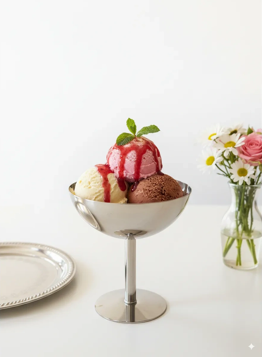 Astra Ant Ayaklı Metal Dondurma Kasesi 321904644