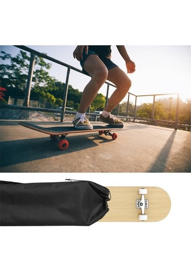 Fortunelane Sürekli Kaykay Çantası, 600d Oxford + Pvc, Su Geçirmez, Kalın, Çift/tek Omuzlu, 110x35 Cm, Renkli Çok Renkli