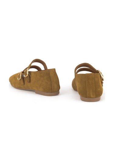 Ziya, Kadın Hakiki Deri Babet 153111z4083 Camel 153111z4083 314 Camel