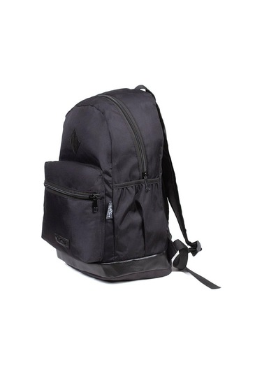 Newish Polo Suya Dayanıklı Impertex Kumaş Unisex Siyah Sırt Çantası Günlük, Okul, Seyahat, Notebook - Unisex Siyah