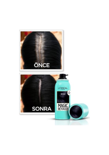 L'Oréal Paris Magıc Retouch Beyaz Dipleri Kapatıcı Sprey - Sıyah