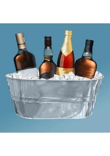 Pazly 2x 15l Metal Buz Kovası, Dayanıklı İçecek Soğutucu, Büyük Kapasiteli Bira İçecek Kovası Diğer