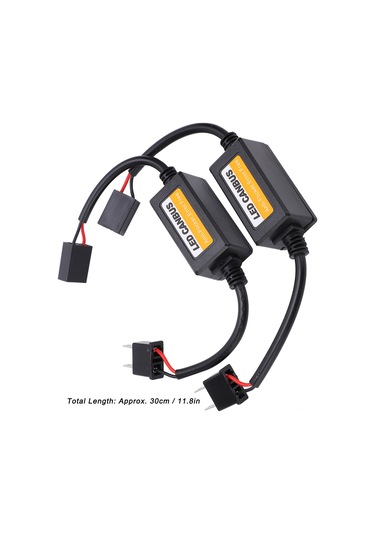 Honmex 2 Adet H7 Led Decoder - Araç Gösterge Paneli Hata Kodunu Kaldırıcı, Titremeyi Önleyici, Dc 9v-16v Uyumlu