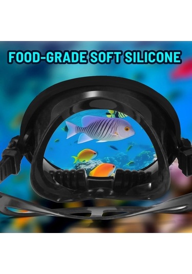 Zyzqstore Oval Dalış Maskesi Spearfishing Maskesi Klasik Retro Tarzı Çok Renkli Model Çok Renkli