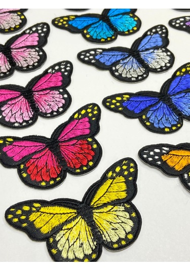 Kelebek Arma / Ütü İle Yapışan Arma / 8 Cm /b126/ - Fıstık Yeşili