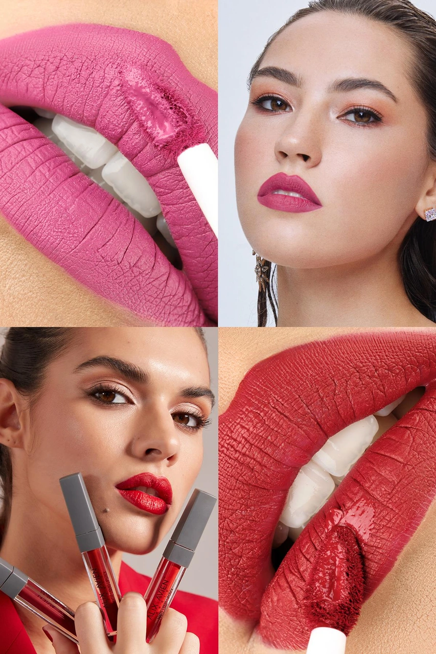 Alix Avien Uzun Süre Kalıcı Kadifemsi Kuruma Yapmayan Mat Likit Ruj Matte Liquid Lipstick 516 True Fuchsia