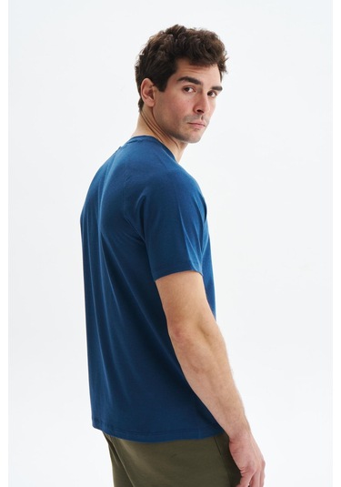 Arma Erkek Regular Fit Basic Reglan Kollu Süprem Bisiklet Yaka Tişört Y29344472202 İndigo