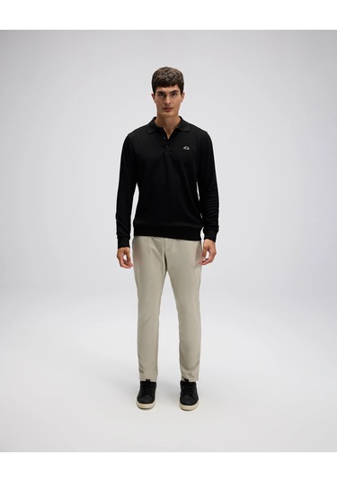 Ellesse Erkek Polo Sweatshirt Em607 Siyah