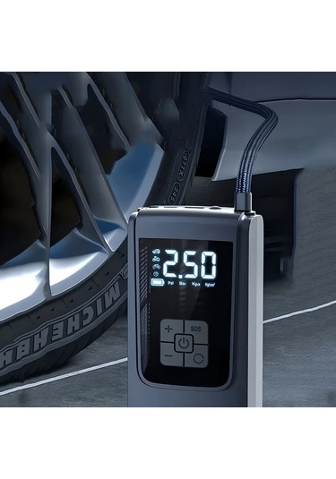 Willowhaven Kablosuz Taşınabilir 150psı Led Ekranlı Şarj Edilebilir Araba Motosiklet Bisiklet Lastik Pompası