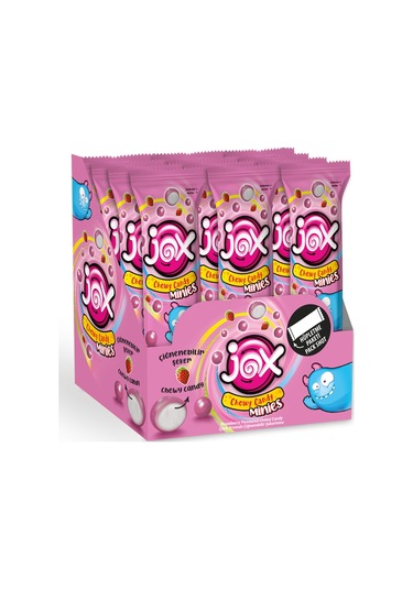 Jox Minies Çilek Aromalı Çiğnenebilir Draje Şekerleme 24 x 10 G