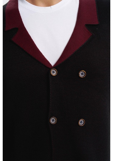 Arma Erkek Slim Fit Örme Likralı Pike Yelek Kısa Kollu, %90 Akrilik %10 Wool K0yyo0857 Siyah - Antrasit Arma Erkek Slim Fit Örme Likralı Pike Yelek Kısa Kollu, %90 Akrilik %10 Wool K0yyo0857 Siyah - Antrasit