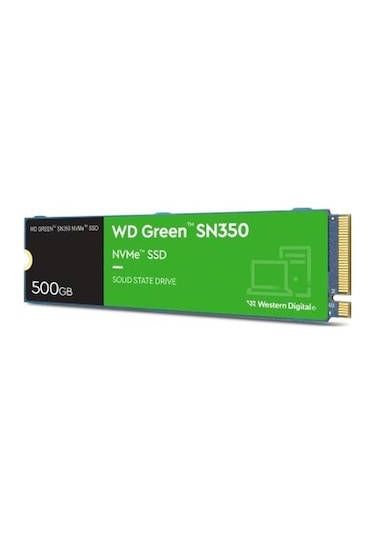 Wd Green SN350 WDS500G2G0C 500GB PCIe Gen3 2400/1500 Nvme Pcıe M.2 SSD