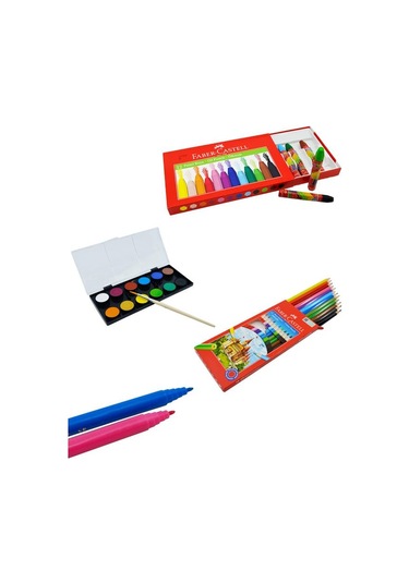 Faber Castell Öğrenci Boyama Seti Kalem Çantalı