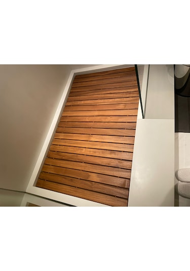 Katlanabilir Ahşap Duş Izgarası (Teak Ağacı)