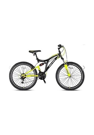 Hunter - 24" - Mtb - 14.5' - 21 Vites - V.b - Nardo Gri-siyah/sarı Siyah - Sarı