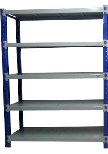 Mekoraf Depo Raf 5 Katlı 2 Metre Boy 60 Cm Derinlik 165Cm En Mavi