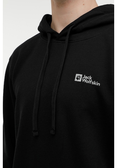 Jack Wolfskin Tommy Hoody M Siyah Erkek Sweatshirt 000000000101906839