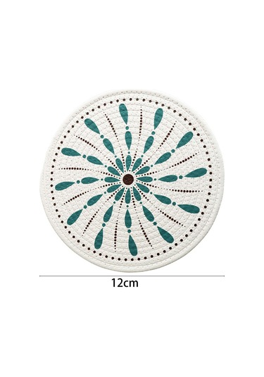 Suntek Dokuma Yuvarlak Servis Altlığı 12cm Örgülü Stil-b Stil B Diğer