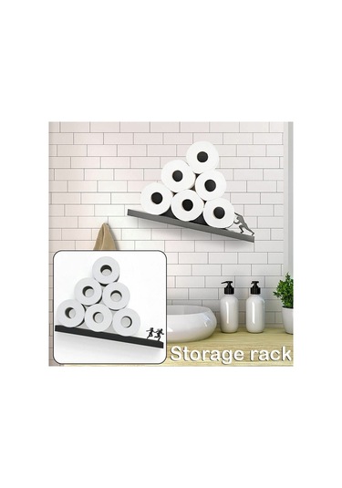 Novahub Yaratıcı Hercules Paslanmaz Çelik Tuvalet Kağıtlığı Kutusu, Banyo Doku Tutucu, 44x10x10 Cm, Pratik Banyo Aksesuarı Diğer