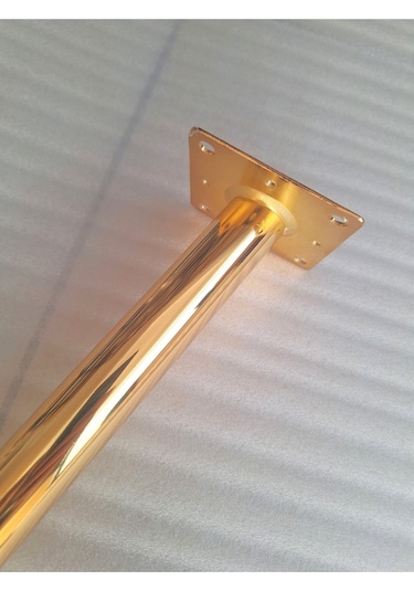 1 Adet-45cm Metal Konik Ayak-sehpa Ayağı-gold Renk Kaplama