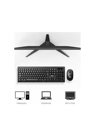 Lecoo KW210 Kablosuz Türkçe Q Klavye & Mouse Set