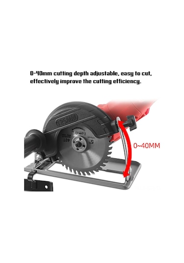 Singree "125mm Taşlama Makinesi Kesim Dönüşüm Seti - 0-40mm Derinlik & 45 Açı Ayarlı, Ahşap/metal/keramik Kesim İçin"