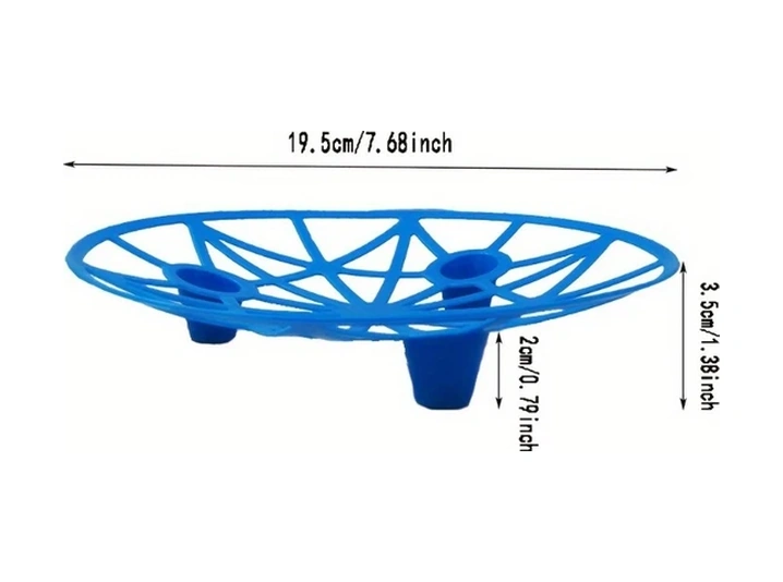 Chuangyinshop Dayanıklı Mavi Plastik Karpuz Kabak Askısı Paslanmaz Meyve Destek Seti