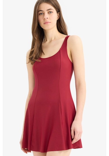 Defacto Regular Fit Etekli Mayo-fall İn Love X7909az25smbr285 Bordo Defacto Regular Fit Etekli Mayo-fall İn Love X7909az25smbr285 Bordo