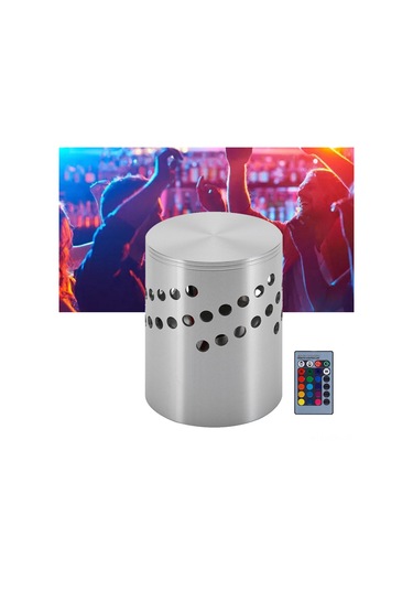 Suofeng Alüminyum Led Duvar Lambası, Ktv Ve Bar Dekorasyonu İçin, Renkli Işık Ve Kumandalı Fonksiyon, 1-3w, 85-265v Diğer