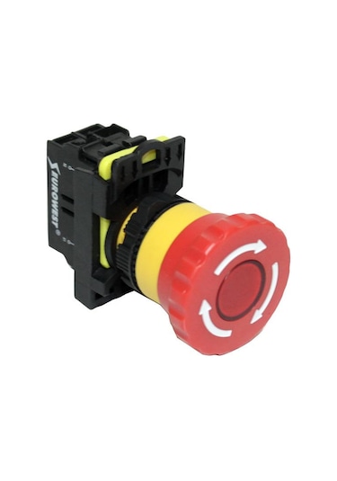 EUROWEST Ew-55-01Zfd Led Işıklı Acil Stop Butonu (220V)