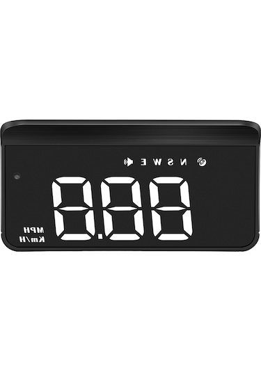 Jeehugo Araç Hud Gps Gösterici: Hız, Yön, Uydu Sayısı - Hız Aşımı Ve Yorgunluk Alarmı - Otomatik Parlaklık Beyaz Işık