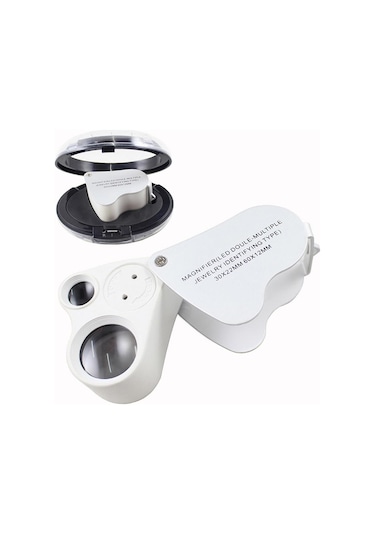 Bushman Led Işıklı Çift Göz 60X 30X Büyütme Büyüteç