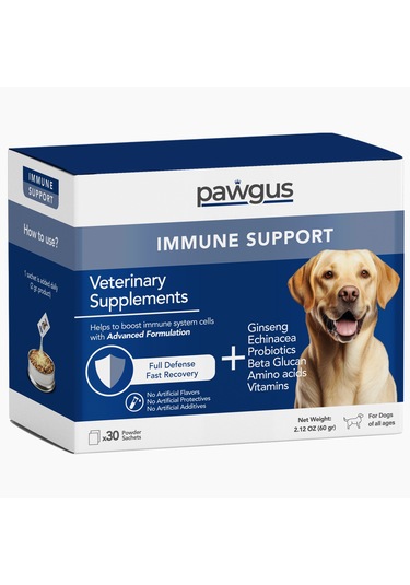 Pawgus Veteriner Serisi Köpekler Için Immune Bağışıklık Kuvvetlendirici Günlük Vitamin Desteği 30 x 2 G