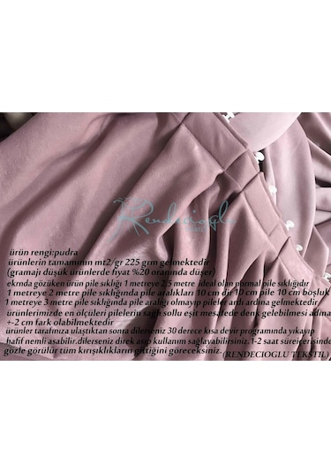 Fon Perde İpek Soft Yarı Parlak 1. Kalite Perdelik