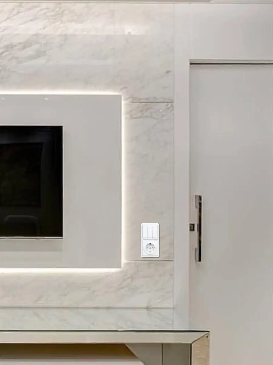 Tdmelectric Üç Tuşlu Anahtarlı Priz Bloğu 122035960 Gömme Model