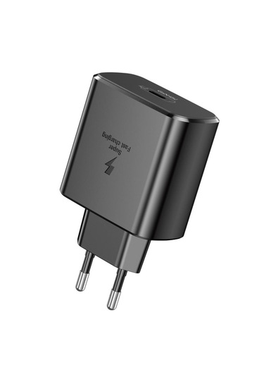 Foneng EU62 GaN 45W PD Type-c Girişli Hızlı Şarj Adaptörü Siyah