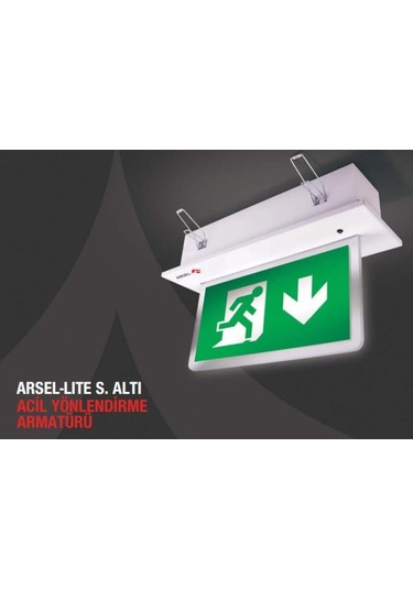 Arsel Arselite Ae-2223-L Sıva Altı Acil Çıkış Yönlendirme Armatür