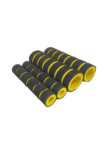 Motosiklet Elcik Süngeri + Manet Süngeri 4'lü Set Sarı