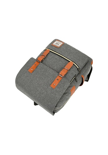 Pazly Büyük Kapasiteli Bilgisayar Sırt Çantası Set, Usb, Moda İş, Seyahat Çantası, Açık Hava, Kullanışlı Tasarım Gri