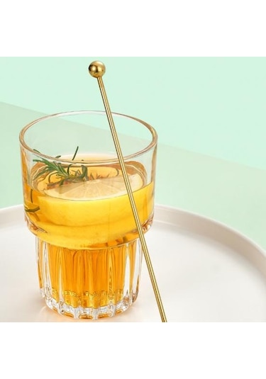 Gümüş Paslanmaz Çelik Karıştırma Çubuğu Rahat Kavrama Uzun Saplı Kahve Süt Kokteyl Şarap Karıştırma Çubuğu Gümüş